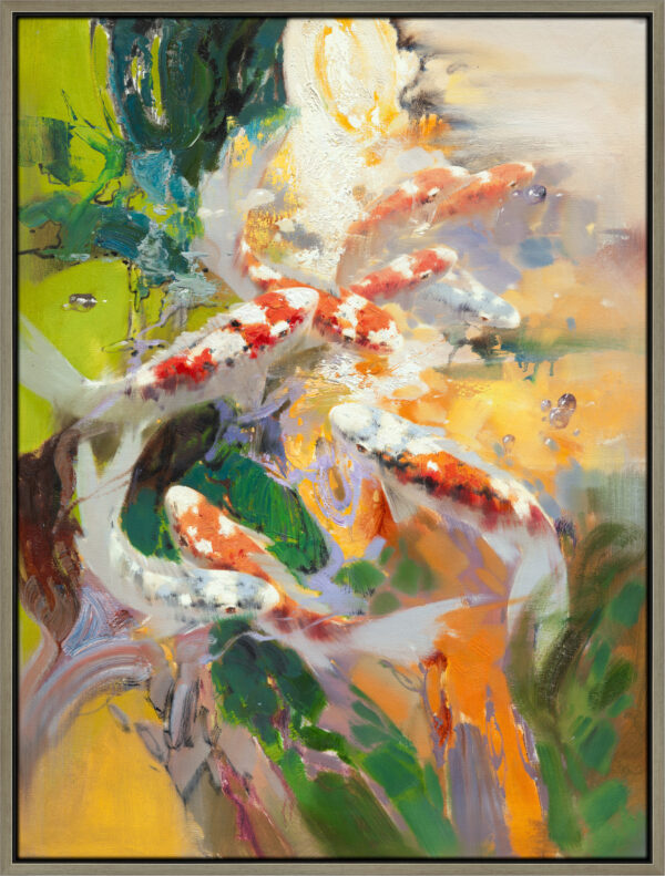 Abstract Koi Fishes-1